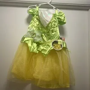 open lace back dress PRINCESS GLINDA DRESS & WAND SET
